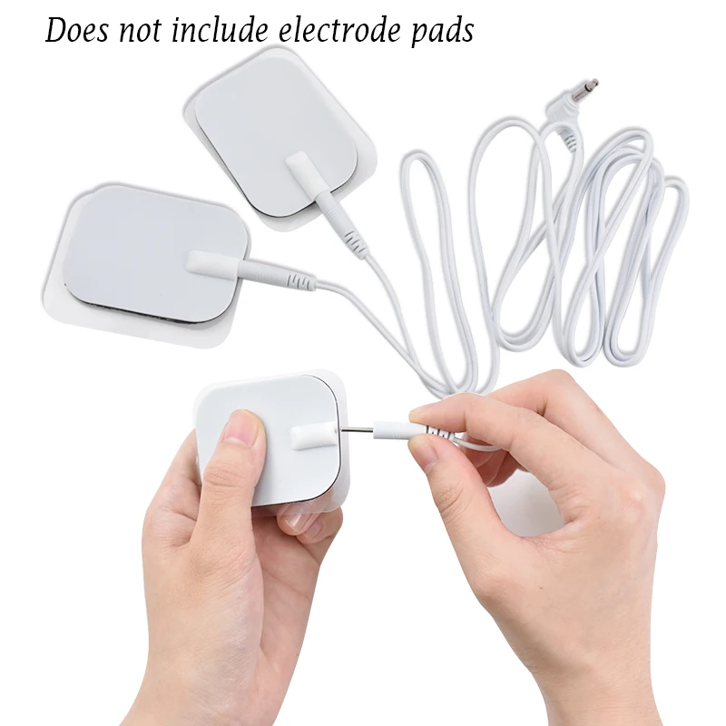 1.2m 2-way Electrode Wires for Massager Electric Ems Trainer Tens Acupuncture Therapy Machine Muscle Stimulator 1.2m DC 3.5mm