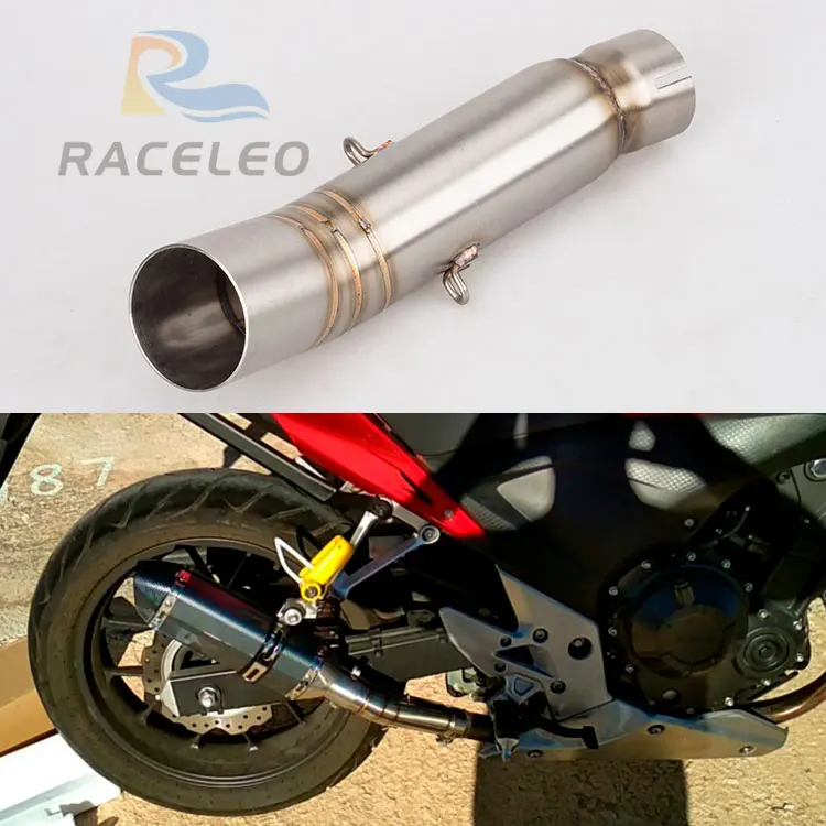 

motorcycle link pipe exhaust motorcycle muffler mid pipe for cbr500r cbr500r exhaust cbr500
