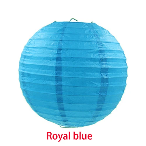 8 дюймов 20 см бумажный подвесной фонарь фестиваль фонарь Складной Свадебный день рождения комнаты потолочные подвески diy украшения дома - Цвет: Royal blue