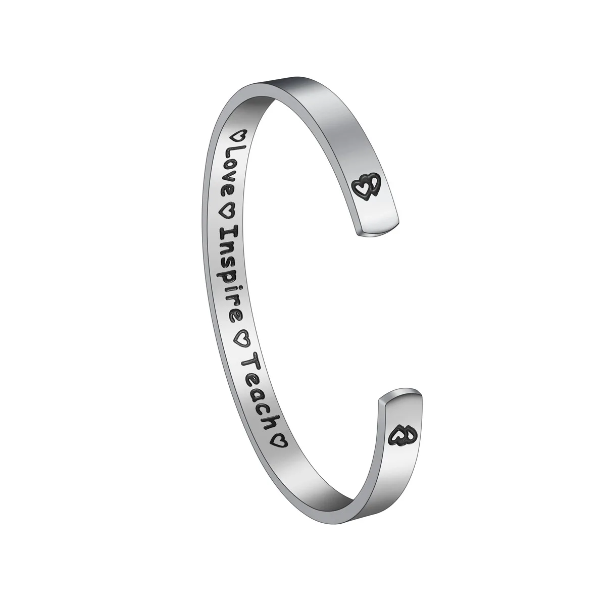 Браслеты love Inspire Teach Mantra 316L из нержавеющей стали с гравировкой на заказ