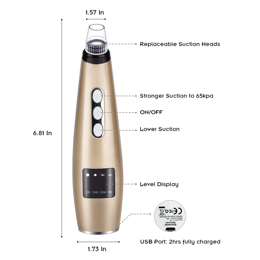 Price Pore Vacuum Removal Nose Blackhead Remover T Zone Face Acne Pimple Vacuum Suction Machine Facial Clean Professional Tool Beauty
