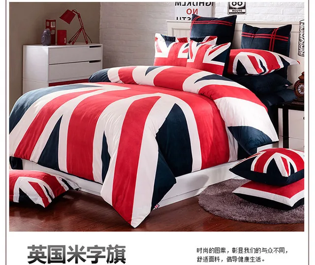 Bandera del REINO UNIDO bandera carta juego de cama ropa de cama