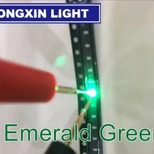 4000 шт. SMD 0603 светодиодный диодный светильник-диоды изумрудно-зеленый Esmeralda Verde 0603 SMD светодиодный Диод яркие чипы Диодная упаковка 525nm