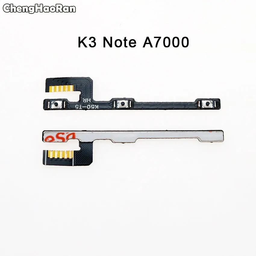 ChengHaoRan для lenovo A2010 A2020 A536 A5000 K3 K4 Примечание K5 X2 C2 P780 S820 S1 включение/выключение питания, громкость кнопки дистанционного ключа переключателя звука с гибким кабелем - Цвет: K3 Note A7000