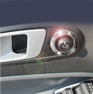 

1pc For Ford Ecosport fiesta Rearview mirror Control button Plating sticker Decorative ring