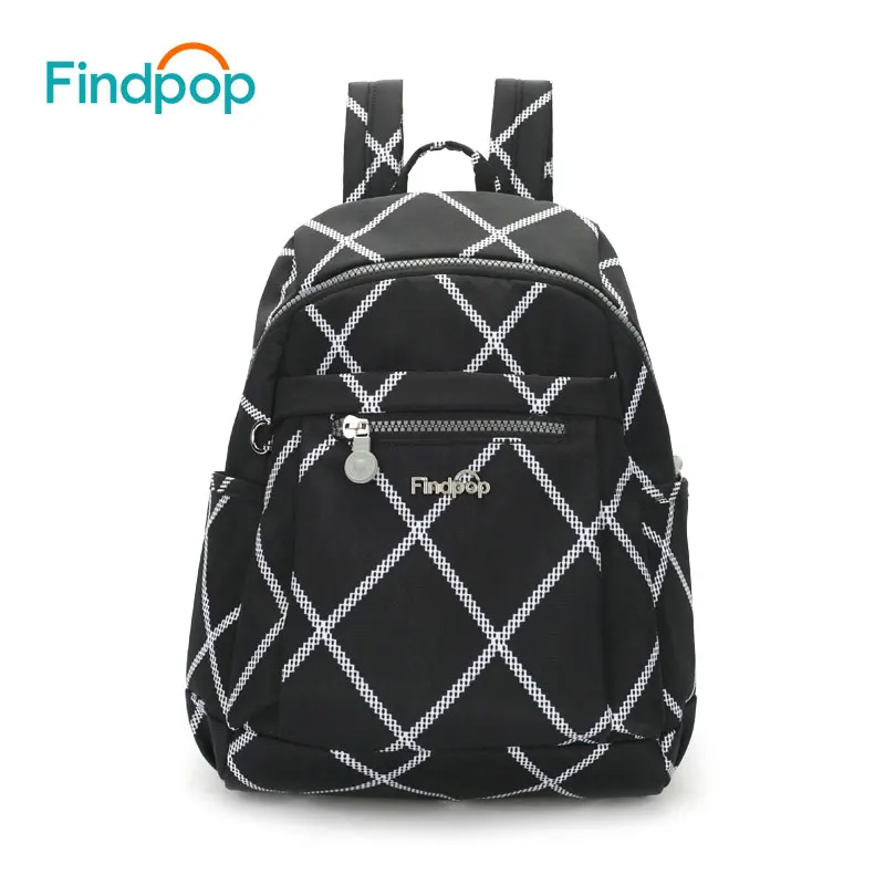 Findpop рюкзак с защитой от кражи женский холщовый рюкзак сумка для подростка водонепроницаемый рюкзак для ноутбука Повседневный Черный Рюкзак Mochila