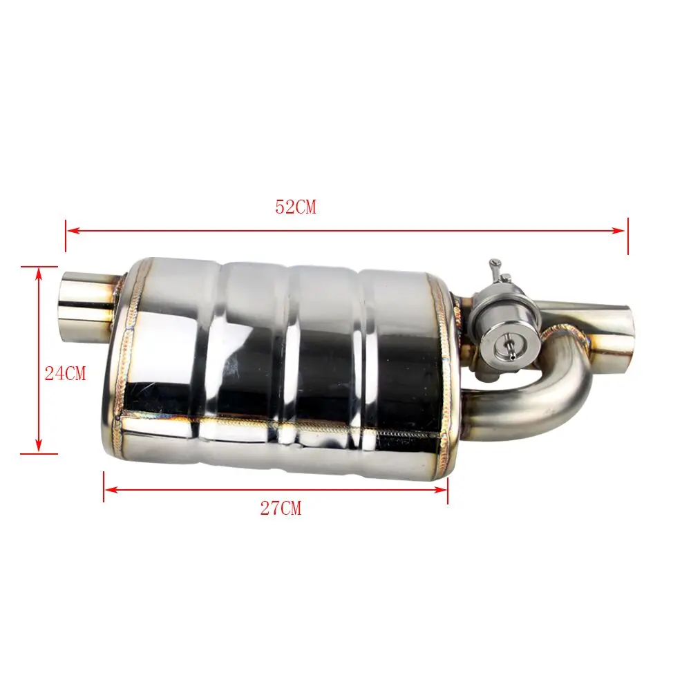 Нержавеющая сталь 2," или 3" вход/выход наконечник на один глушитель выхлопа клапан выхлопа выреза с беспроводным пультом дистанционного управления Набор