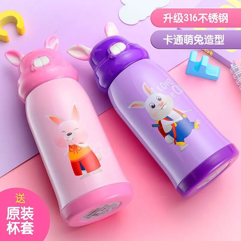 

Children Thermos Water Bottle Stainless Steel Thermos Mug DrinkWare Outdoor Kid Water Bottle Cute Pattern Hot Sale