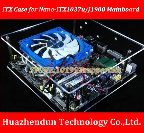 

High Quality DIY Custom chassis mini ITX Case transparent for Nano-ITX1037u/J1900 Mainboard