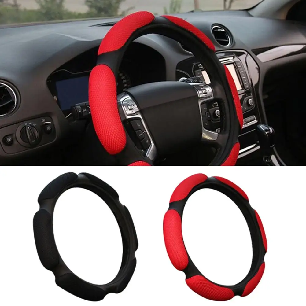 

Stylish Universal Car Vehicle Faux Leather Anti-Slip Steering Wheel Cover Decor for car supplies