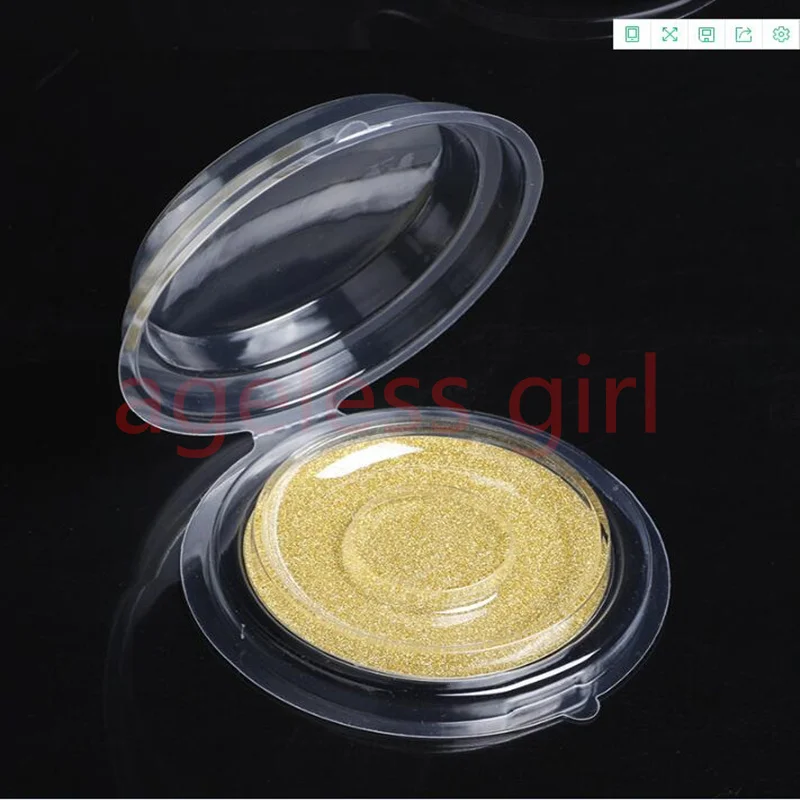 

100/set Round False Eyelash Boxes Lashes Packing Boxes Clear False Eyelashes Packing Tray EyeLash DIY Makeup Tools