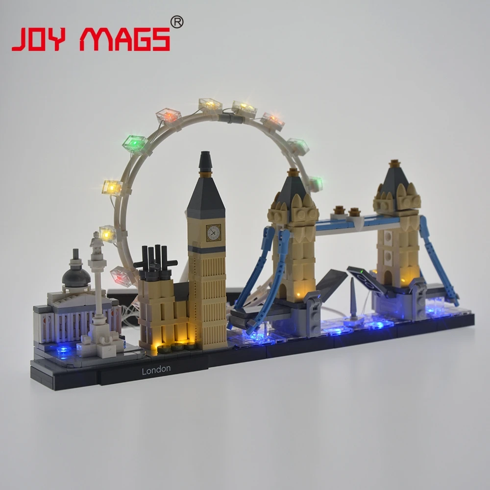 Joy Mags Kit Luci A Led Per Architettura 21034 London Skyline, Modello Senza Blocchi Di Costruzione