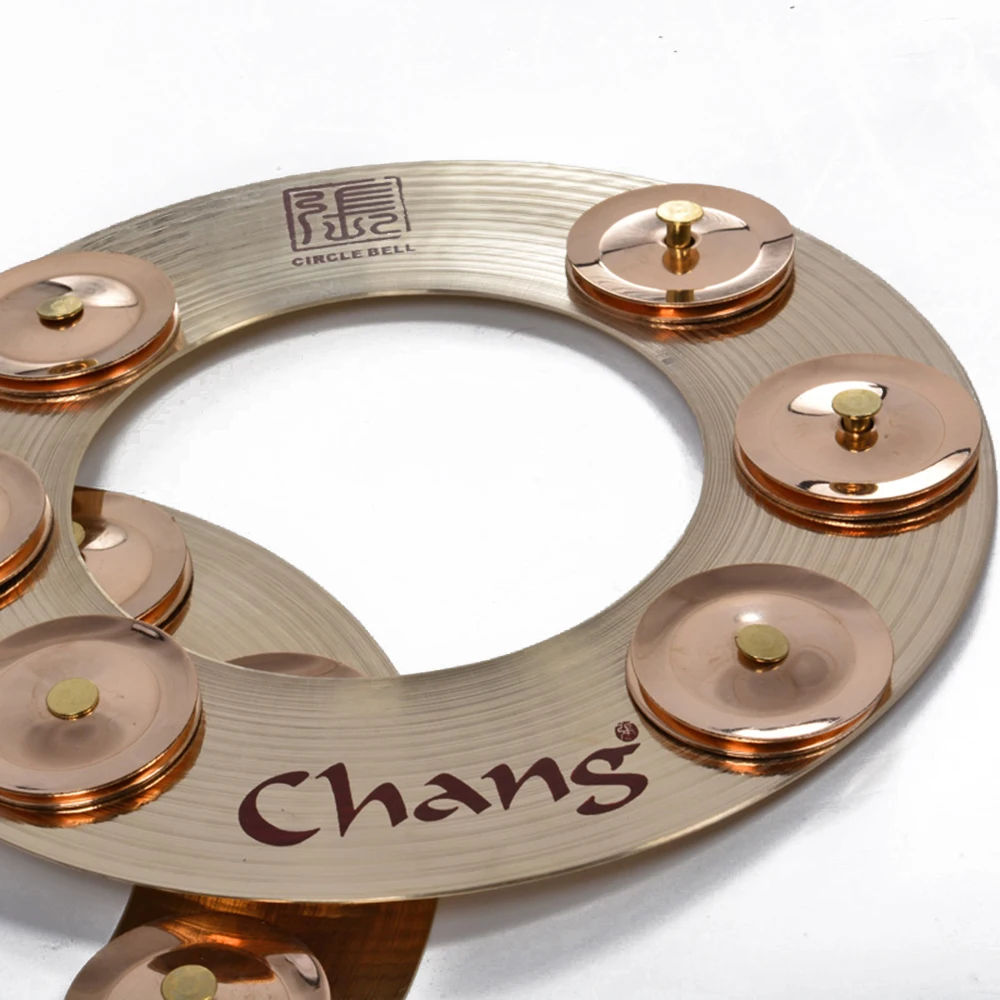 Chang Effect Drum Cymbal " крикель колокольчик барабанный набор Jingle обруч ударные аксессуары