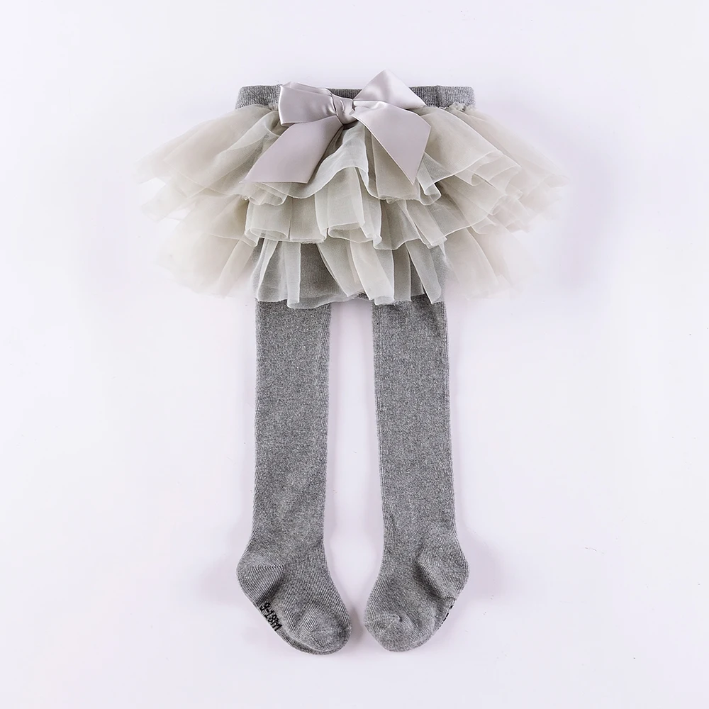 Детские леггинсы юбка-пачка осенняя для маленьких девочек шифоновая юбка Колготки ногами