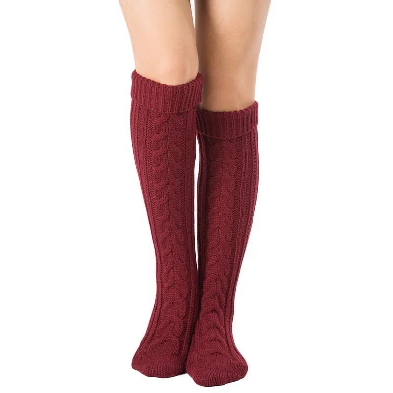 NIBESSER Sexy Warm Long Stocking Fashion Striped Knee Socks Women ...