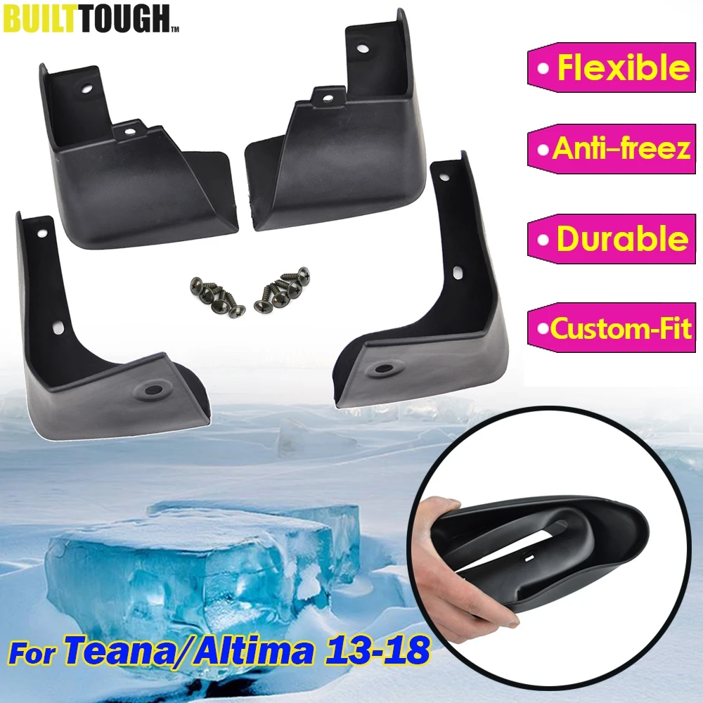 Set Molded Car Mud Flaps For Nissan Altima Teana L33 Sedan 2013 2017