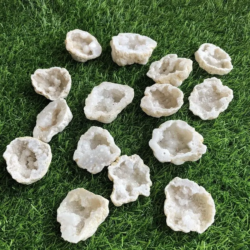 

1PC Natural Agate Geode Slice Drusy Druse Quartz Crystal Cluster Points Minerals Specimen Reiki Healing Crystal Home Decoration