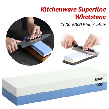 

1000/6000 Grit Professional Whetstone Knife Sharpener Dual Sided Combination Knife Sharpening Water Stone for Kitchen Supplies