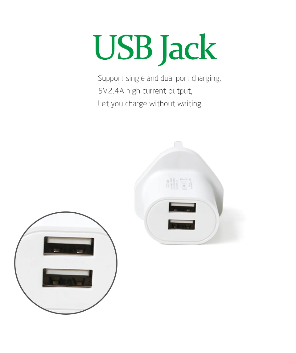 UK Mobile Phone Chargers Travel Wall Adapter Plug Electrical Power Socket Converter Dual USB Interface Laptop Charging (6)