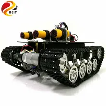 Отслеживание препятствий Робот Танк шасси с Arduino UNO R3 плата+ привод двигателя+ ИК датчик препятствий с помощью приложения телефон