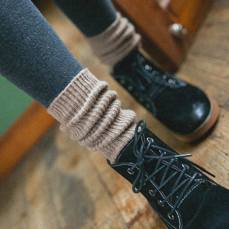 Dreamlikelin однотонные осень-зима женский шерстяной вязаный носки Повседневное женские Повседневное свободные нескользящих носочков