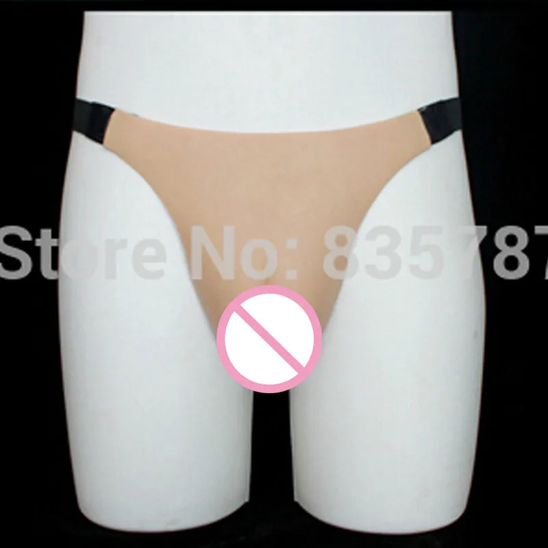 Silicone Realistic VAGINA T string For Crossdresser font b Sex b font Toys For Feminization U91