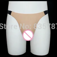 Silicone Realistic VAGINA T string For Crossdresser font b Sex b font Toys For Feminization U91
