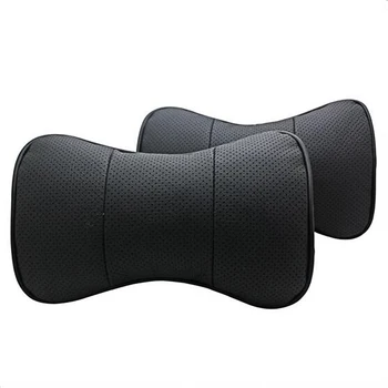 

Leather Car Headrest Pillow Neck Rest Pillow Seat Cushion for Renault Buick Peugeot Chevrolet Dodge Skoda Haval with Logo