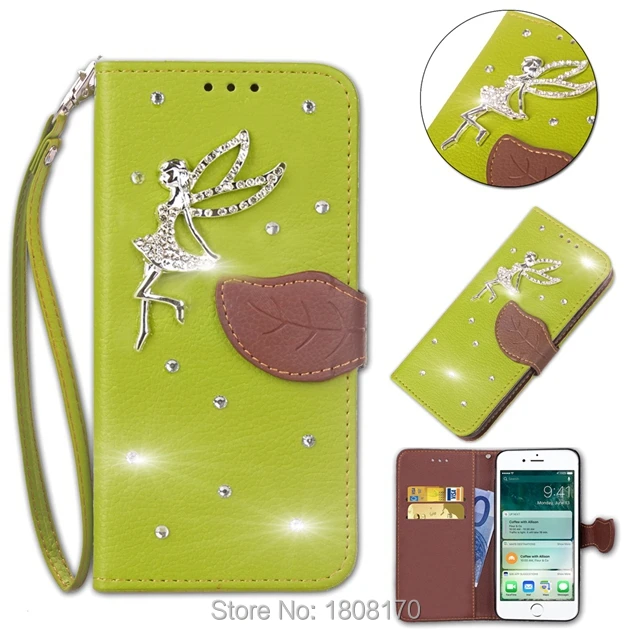 Кожаный чехол-кошелек C-Ku Bling Diamond Leaf Litchi для Huawei Maimang 6 Mate10 Lite Pro OPPO R11S Plus 1 шт. |