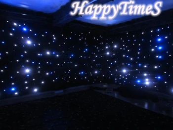 

2015 New Style Wedding&Party Decoration 3M High 6M Long Romantic Starlight Backdrop With 3Color Led Light&Matched Led Controller