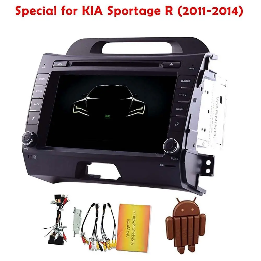 Android 4.4 Car CD DVD Player for KIA Sportage R 2011 2014 in Dash GPS