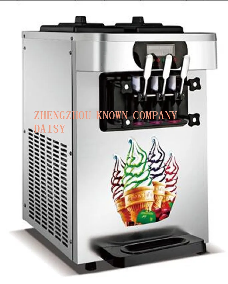 3 вкуса коммерческий настольный мини йогурт мягкая машина для мороженого Производитель мороженого