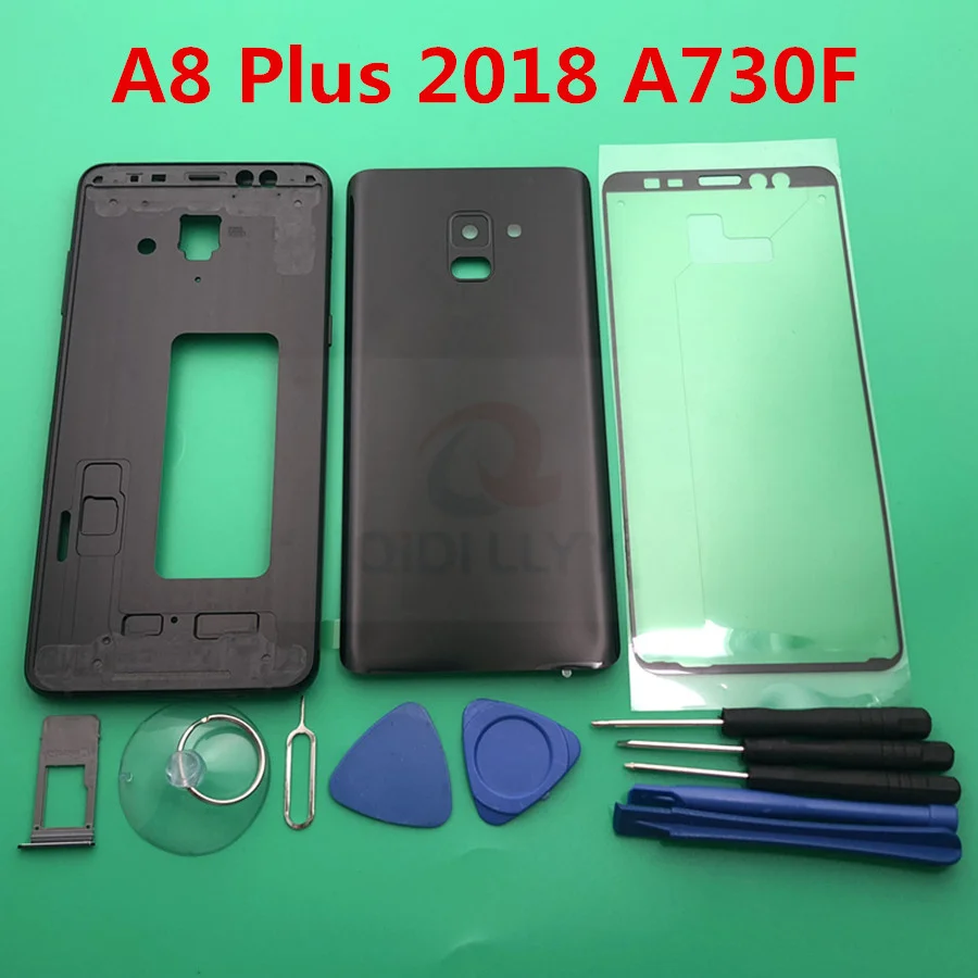 Чехол A8 + с полным корпусом чехол для Samsung Galaxy Plus 2018 A730 A730F рамка стекло Инструменты