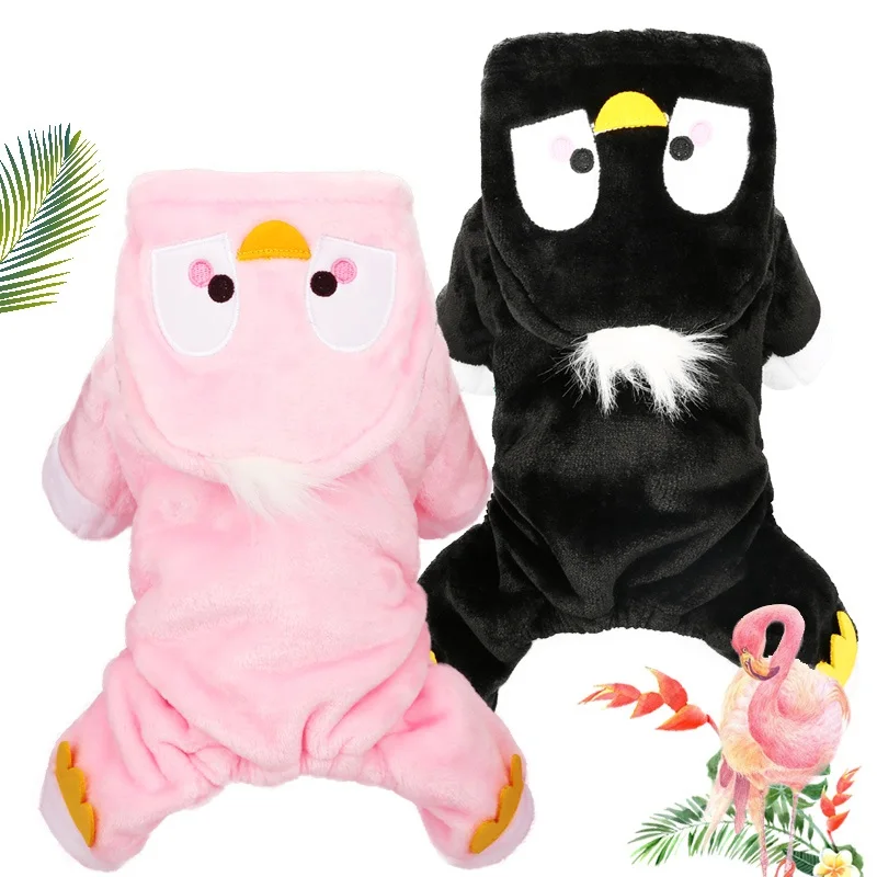 

Dog Jumpsuit Winter Outfit Penguin Halloween French Bulldog Teddy Puppy Cute Pet Jumper Coat Clothes for Small Pet XS S M L XL