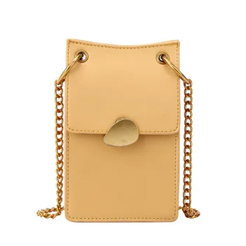 

Summer New Arrival Women's Shoulder Bag Solid Colors Metal Chains Crossbody Bag Mini Bag
