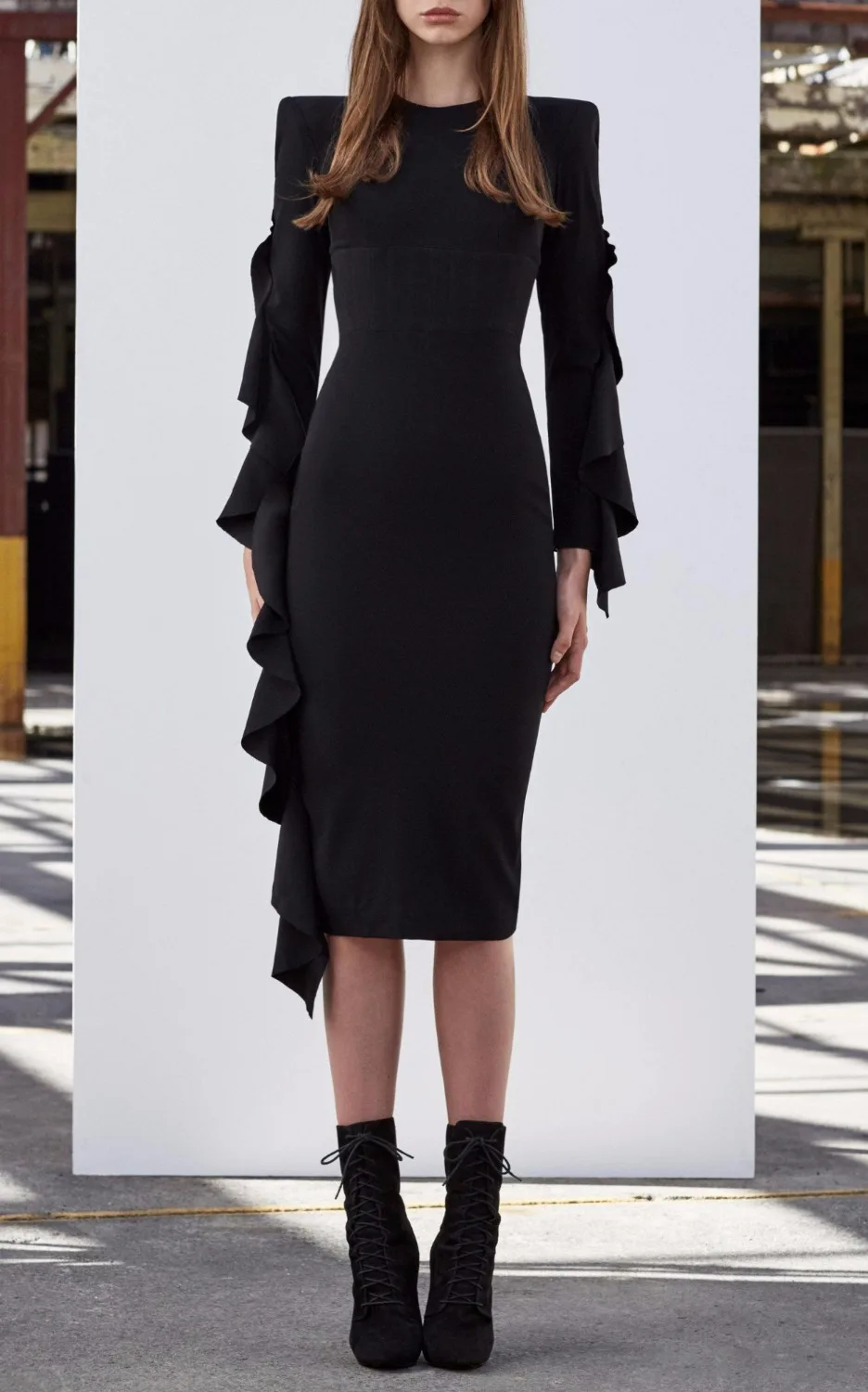 

2018 newest Black long sleeve bandage dress summer autumn spring Sexy evening Party Bodycon wholesale womens clothing HL