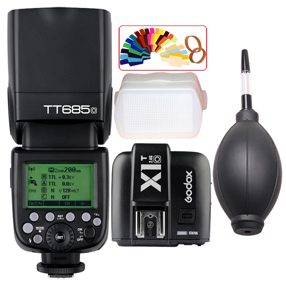 Вспышка для камеры GODOX TT685O Thinklite TTL высокоскоростная 1/8000s GN60 с фотопередатчиком