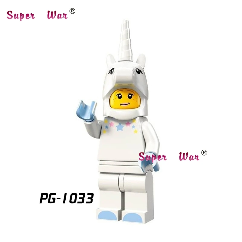 Single Star wars super heroes Series Unicorn Girl Inhumans collectible building blocks models bricks hobby toys