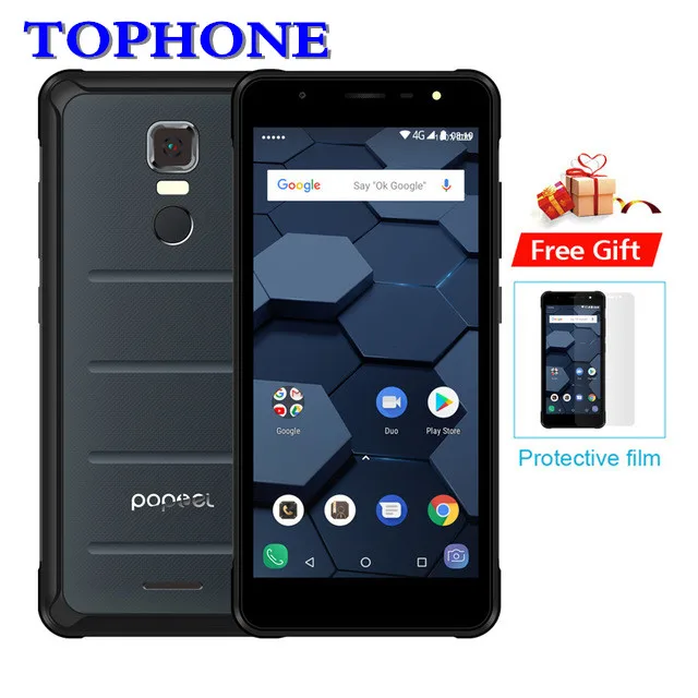 Оригинальный POPTEL P10 5 ''HD Android 8 1 мобильный телефон с водонепроницаемым корпусом