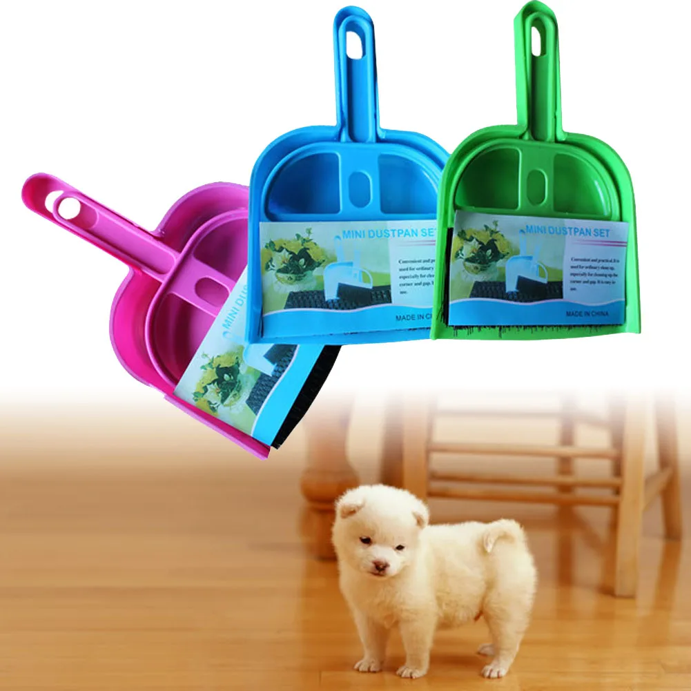 Portable Mini broom dustpan suit pet cleaning broom and dustpan Pet