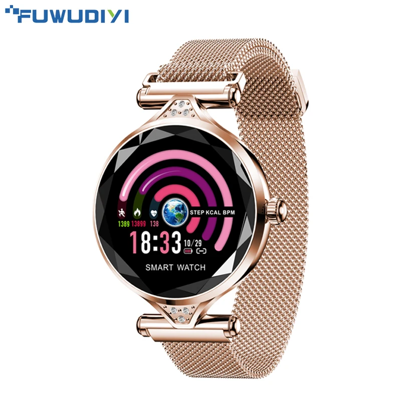 

FUWUDIYI Women Smart Watch Android IP67 Waterproof Bluetooth Sport Smart Watches IOS for iPhone Female Wristwatch H1 Smartwatch