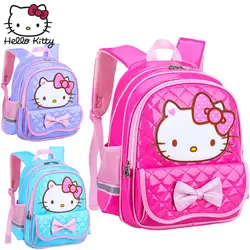 Hello kitty сумка Детская Мультфильм небольшой класс детский сад ребенка KT рюкзак водостойкий мальчик школьные сумки для девочек плюшевые