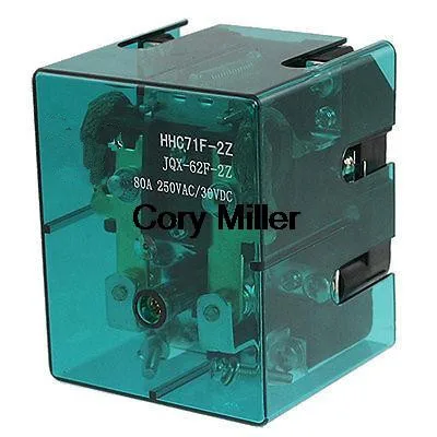 

JQX-62F-2Z DPDT High Power Relay 220V AC Coil 80A 250V AC 30V DC