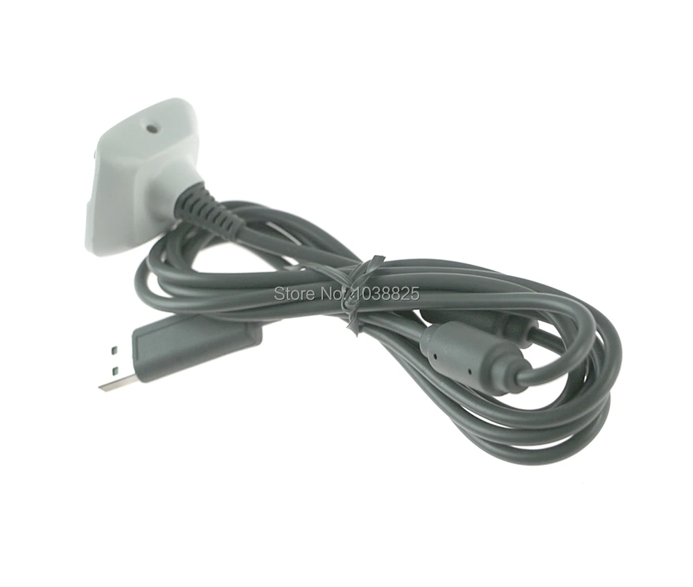 50 шт./лот DHL Черный Серый USB зарядное устройство кабель для быстрой зарядки шнур Комплект проводов для Xbox 360 беспроводной контроллер батареи