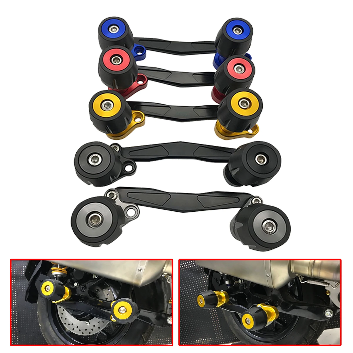 

Motorcycle Modified Crash Pads Exhaust Sliders Protector For Honda PCX150 125 2016-2019 MF13 Forza 300 125 250 2018-2019
