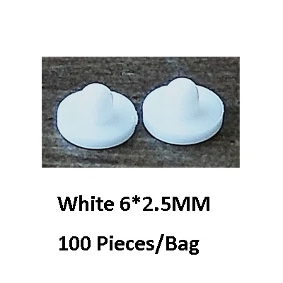 100 Pieces-Pack BoYuTe белый прозрачный мягкий силиконовый анти-боль уха клип Pad Серьги Аксессуары DIY ювелирных изделий Компоненты - Цвет: 100 Pieces-Pack