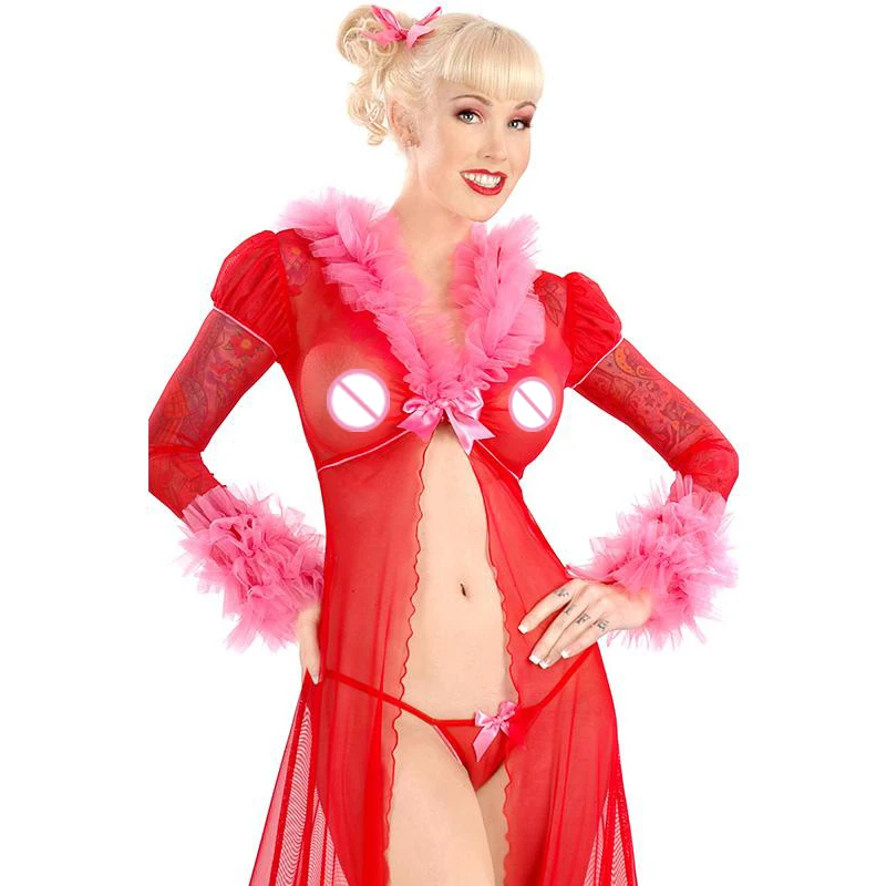 Sexy-Santa-Long-Gown-Lingerie--W850820-3