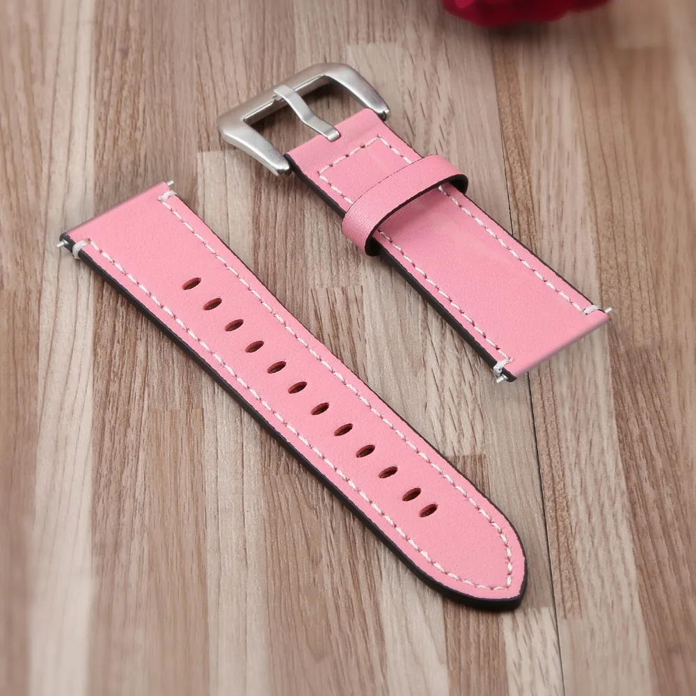 KINGBEIKE Genuine Leather Watchband For Fitbit Versa Smart Watch Band Wristband Fitbit Accessories Replacement Bracelet Strap