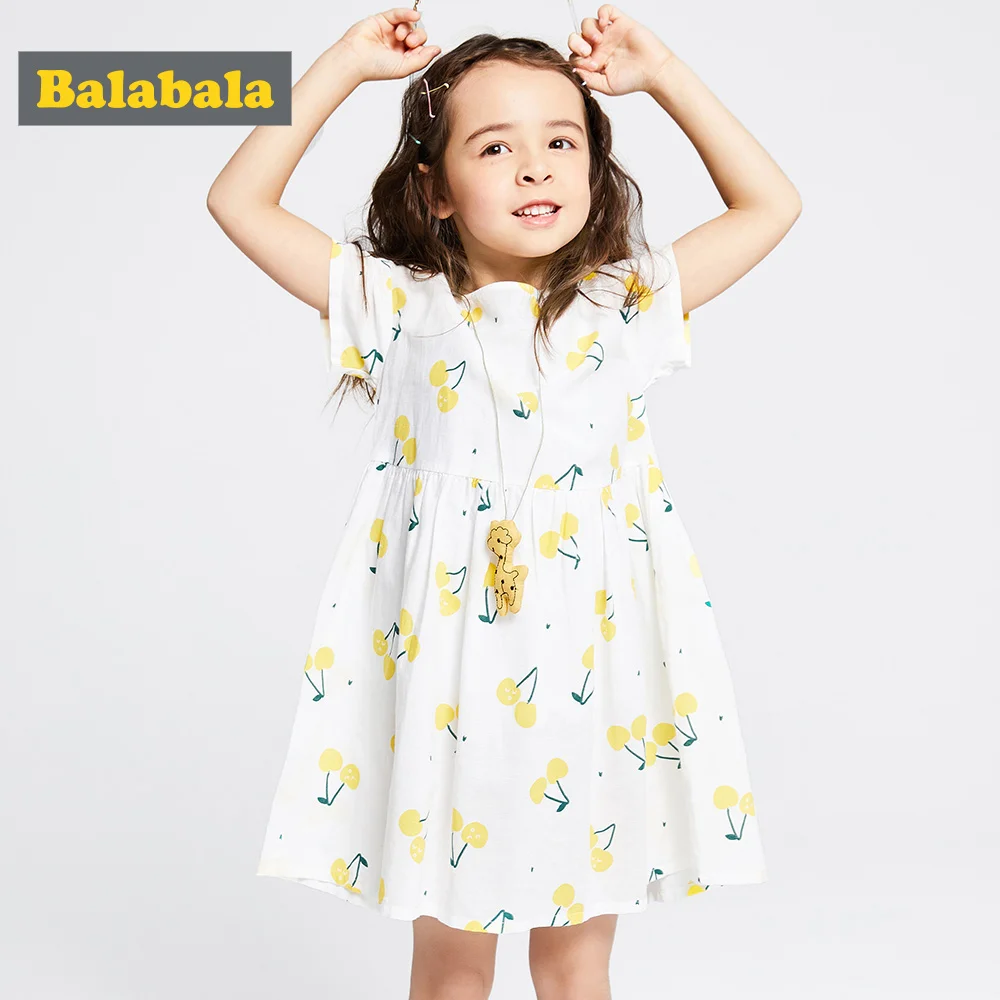 BalabalaBaby/летнее платье для девочек Брендовое принцессы из 100% хлопка одежда платья