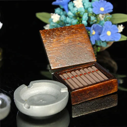 G05-X4474 الأطفال طفل هدية لعبة 1:12 دمية مصغرة الأثاث مصغرة السجائر مجموعة